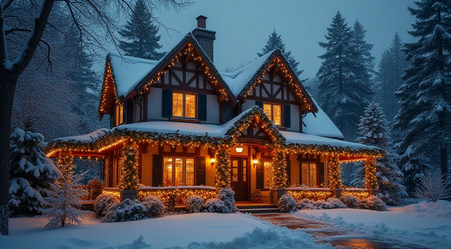 Weihnachtliche Fensterdekoration